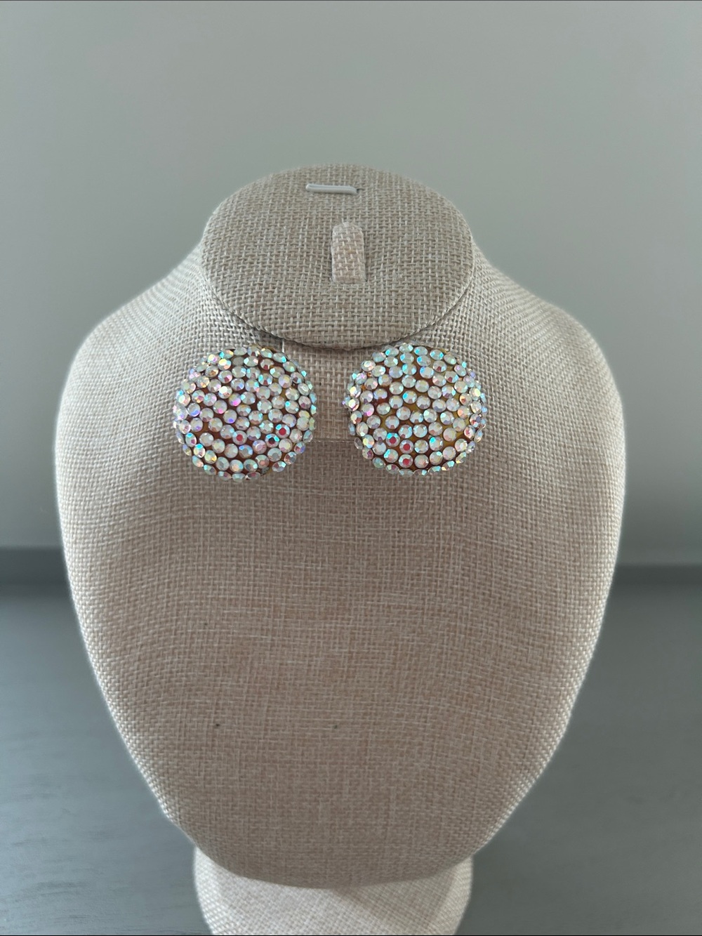 Vintage Sparkly Round Earrings
